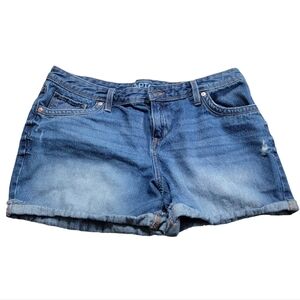 Apt. 9 Size 14 Women's Denim Distressed Jean Shorts RN73277
